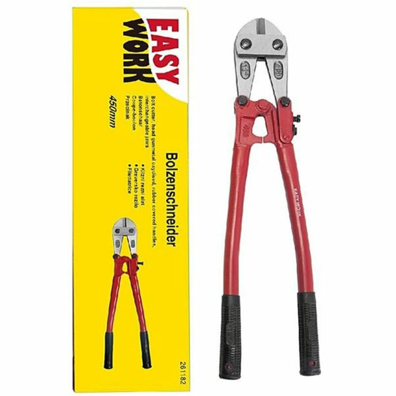 Easy Work 450mm Heavy-Duty Bolt Cutter with Forged Jaws, Double Joint